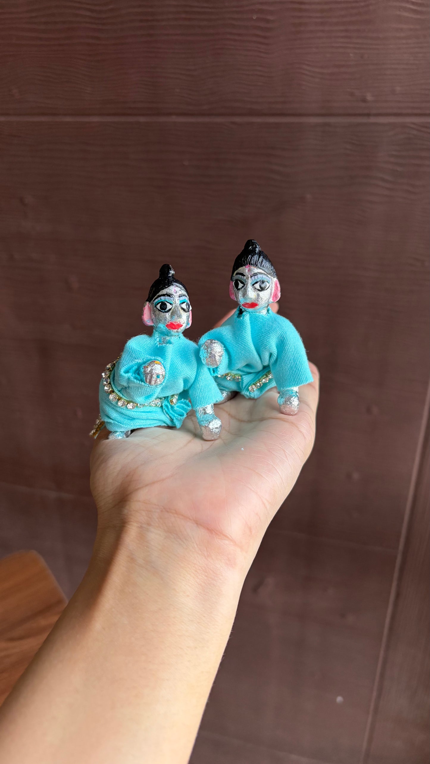 Braj Style Dress (Size 2 ) Sky Blue (Keshu Vishu Size)