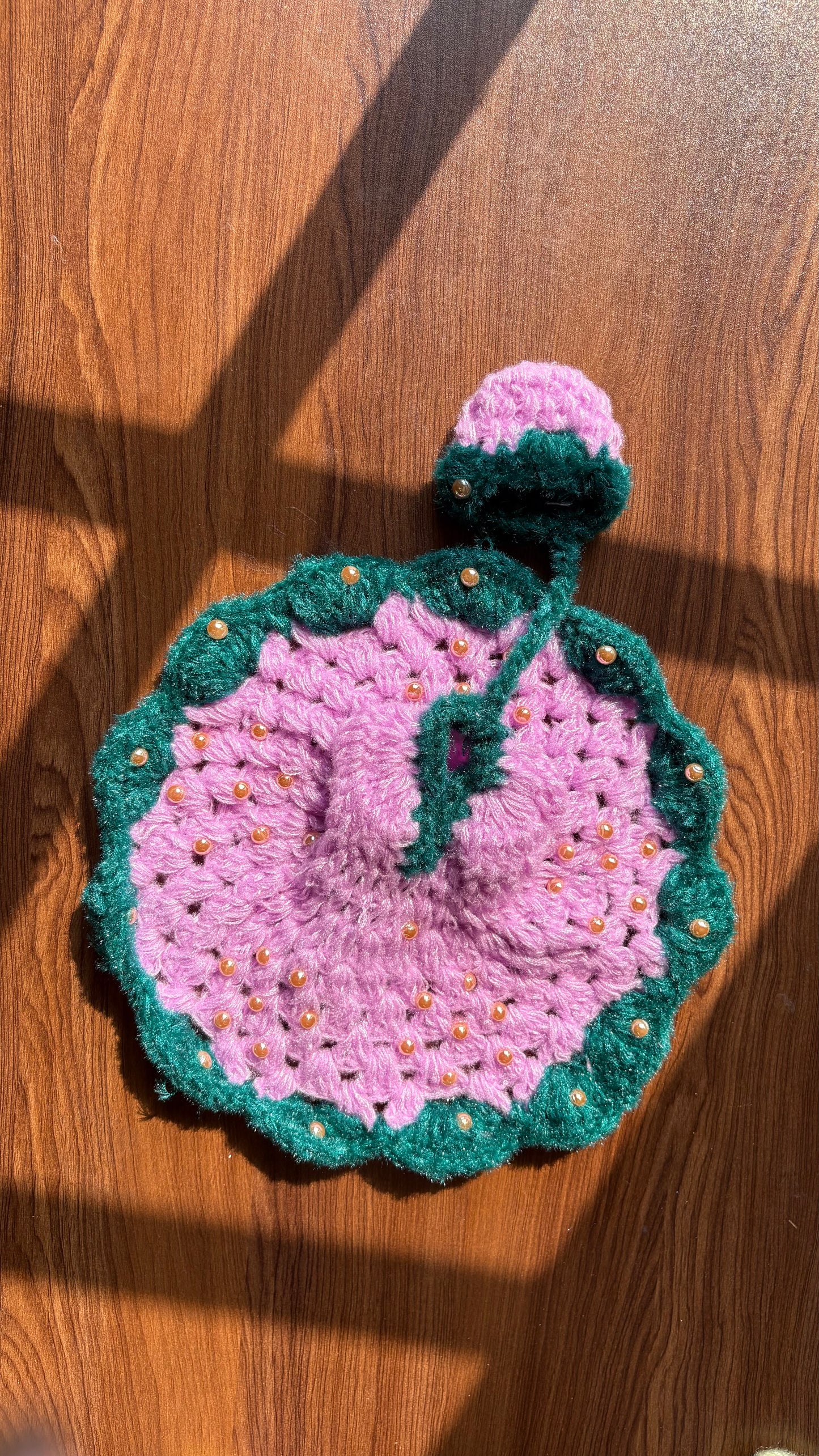 Lavender Green Crochet Moti Size 5