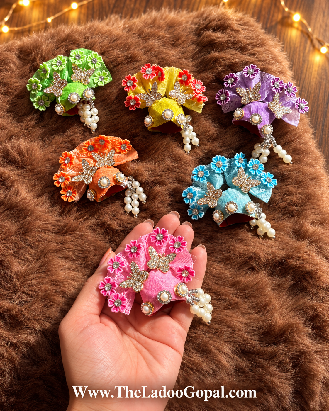 Butterfly Floral Pagdi for Laddu gopal