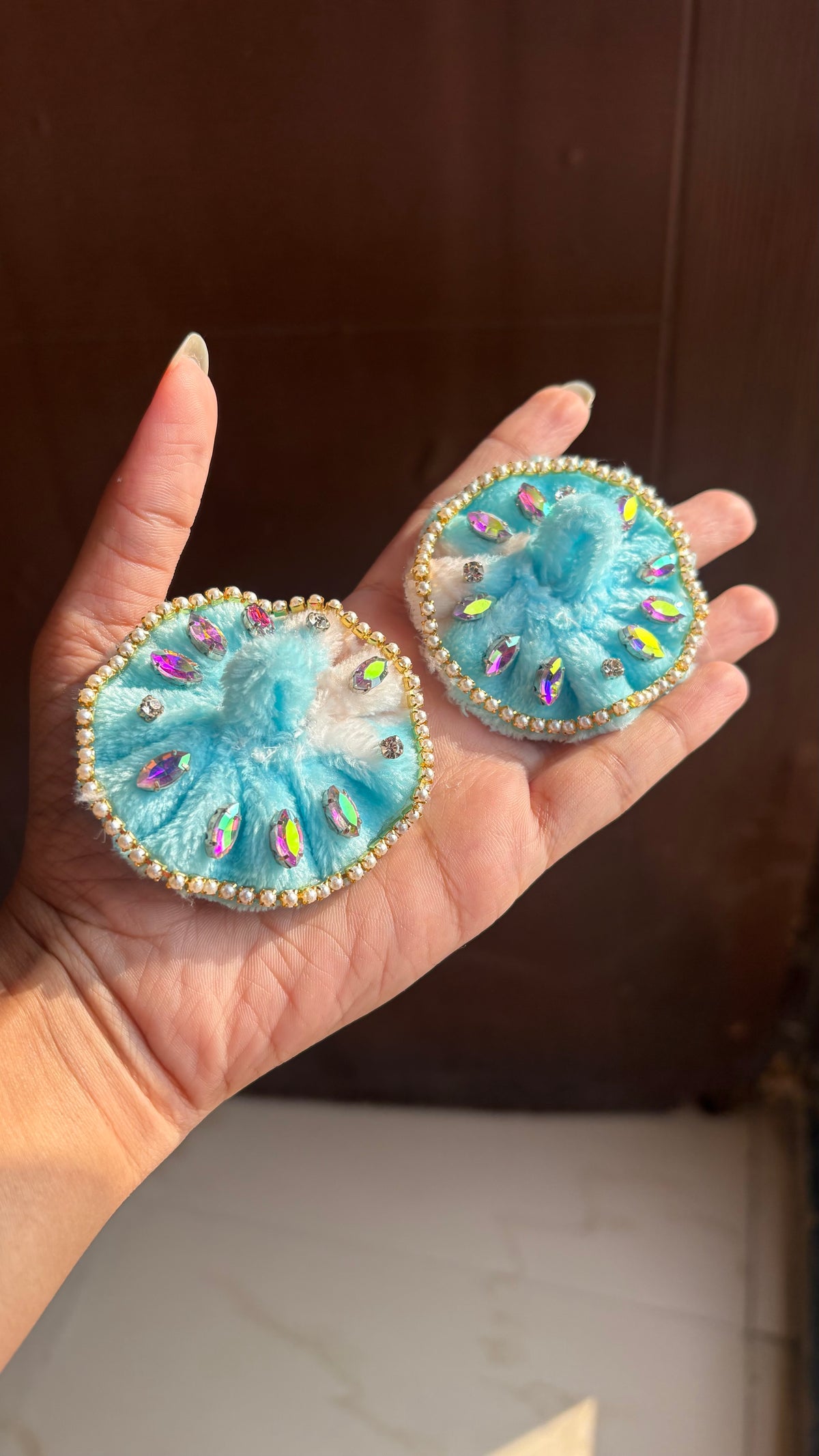 Gopu- Sky Blue Rainbow Frock