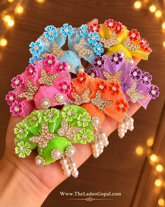 Butterfly Floral Pagdi for Laddu gopal