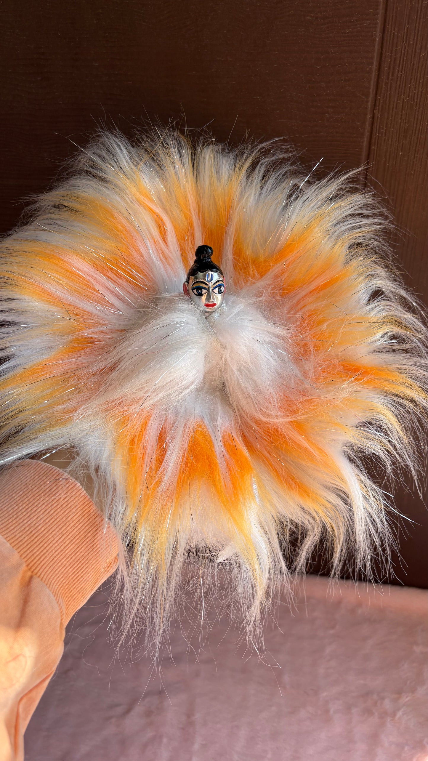 Shimmery Fur Special Frock (Size 3)