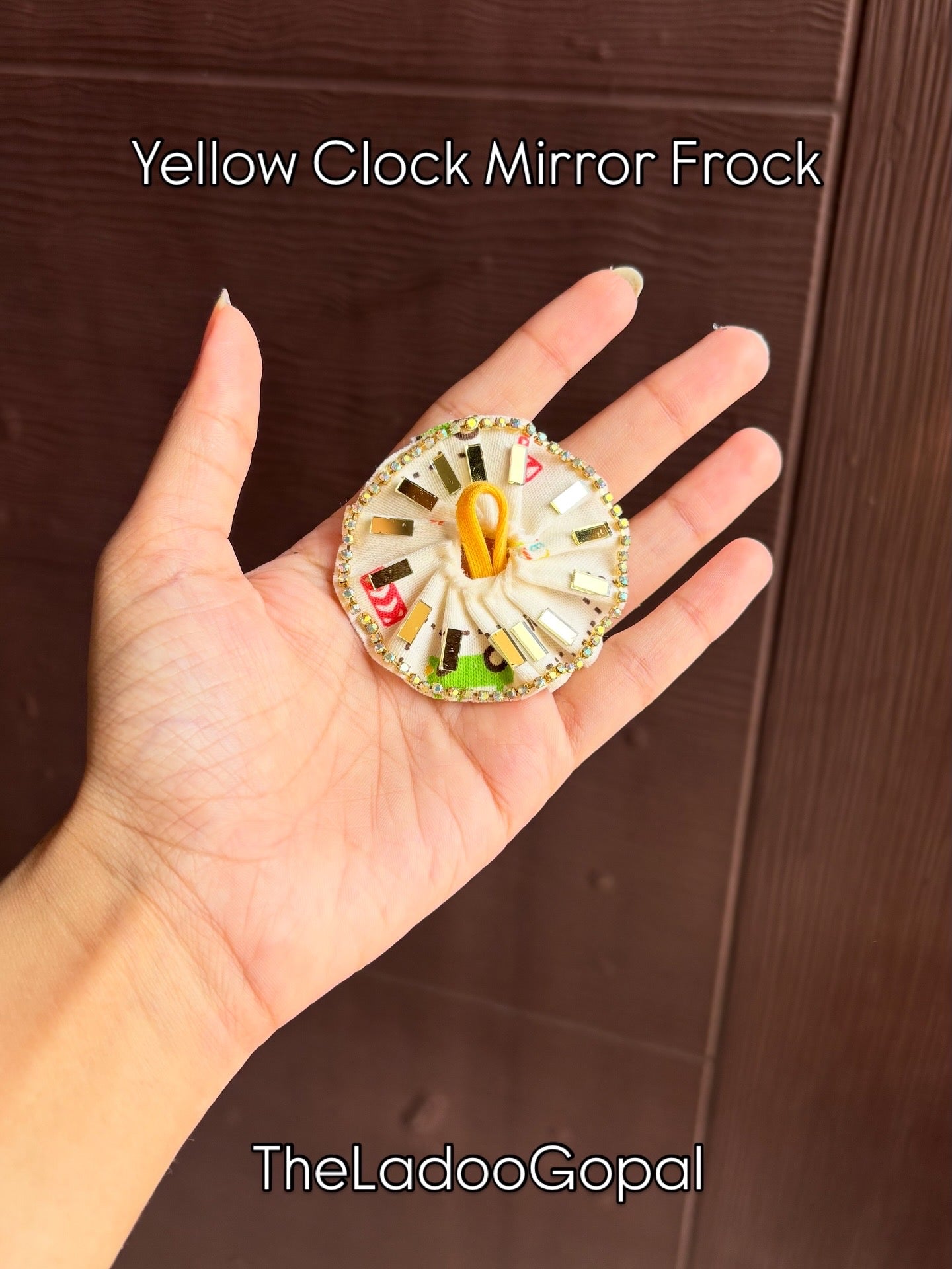 Yellow Clock Gopu Frock 💛