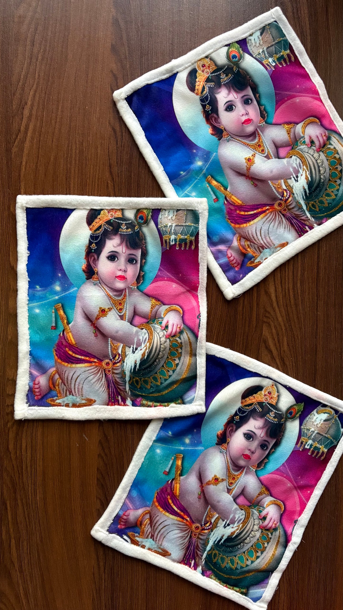 Ladoogopal Kambal Big Size 4,5,6,7 (Blue Purple Kanha)