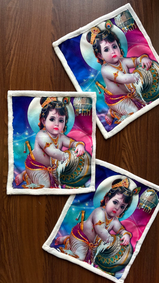 Ladoogopal Kambal Big Size 4,5,6,7 (Blue Purple Kanha)