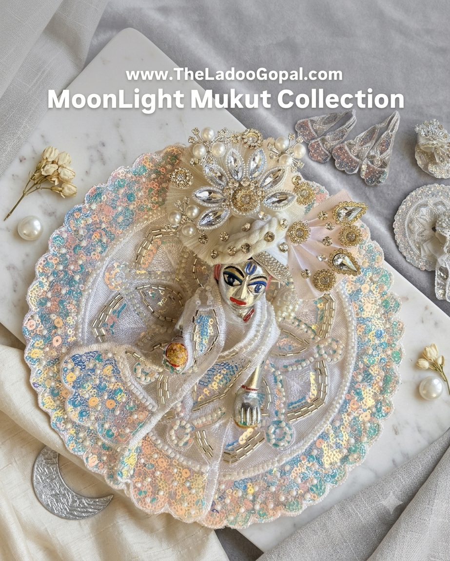Silver Moonlight 🤍Collection + Mukut (Designer Frock)
