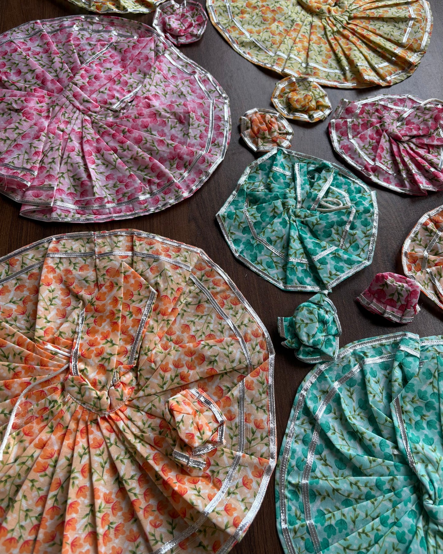 Summer Light Pastel Floral (Silver Gotta) Frock 👒🌞🌷 D2