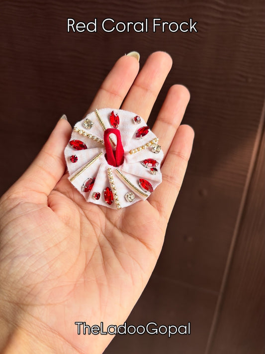 Red Coral Gopu Frock ❤️