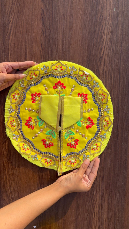 Yellow Kalakaari Frock Size 8,9