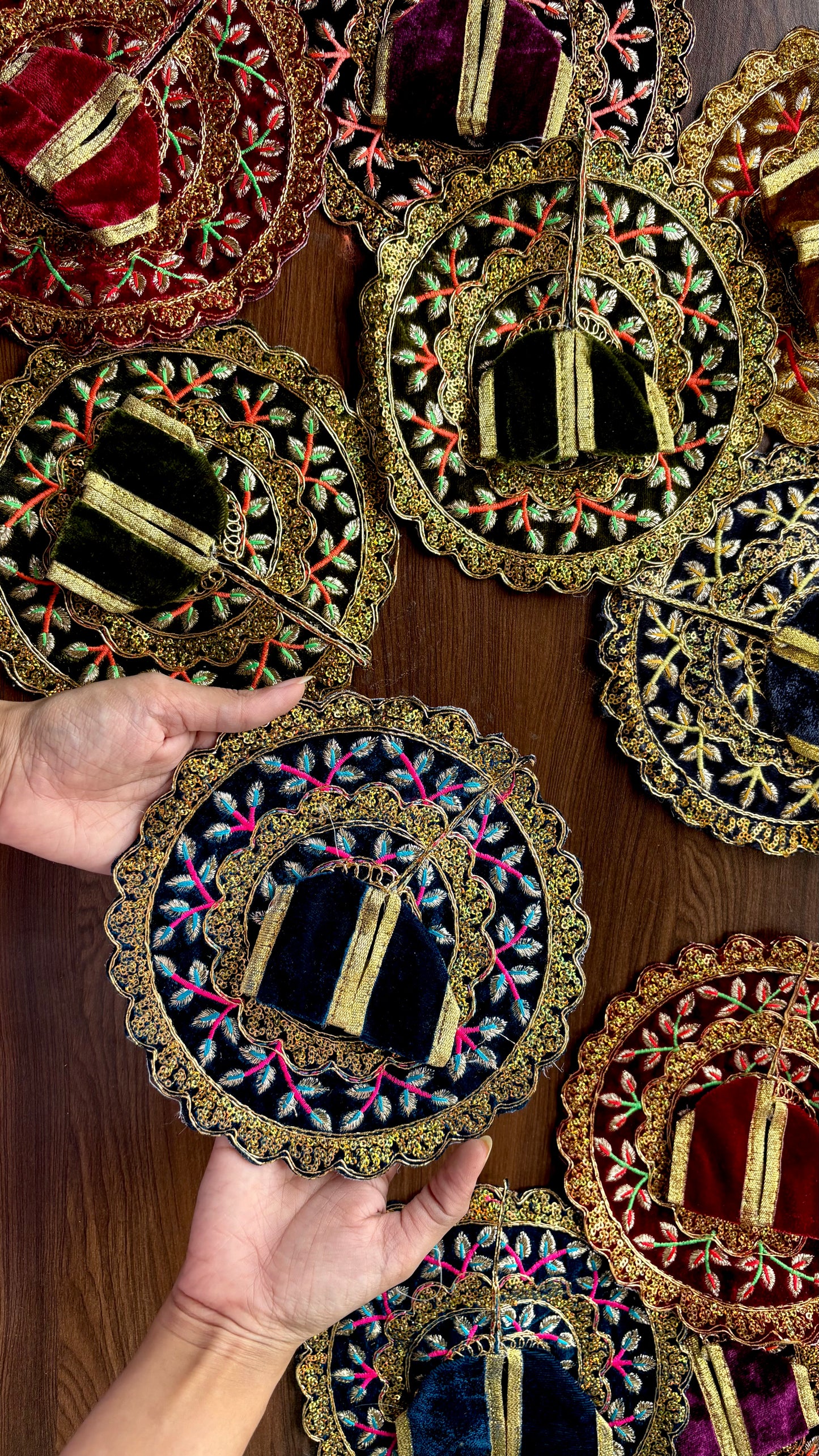 Velvet Embroidery Frock Size 6