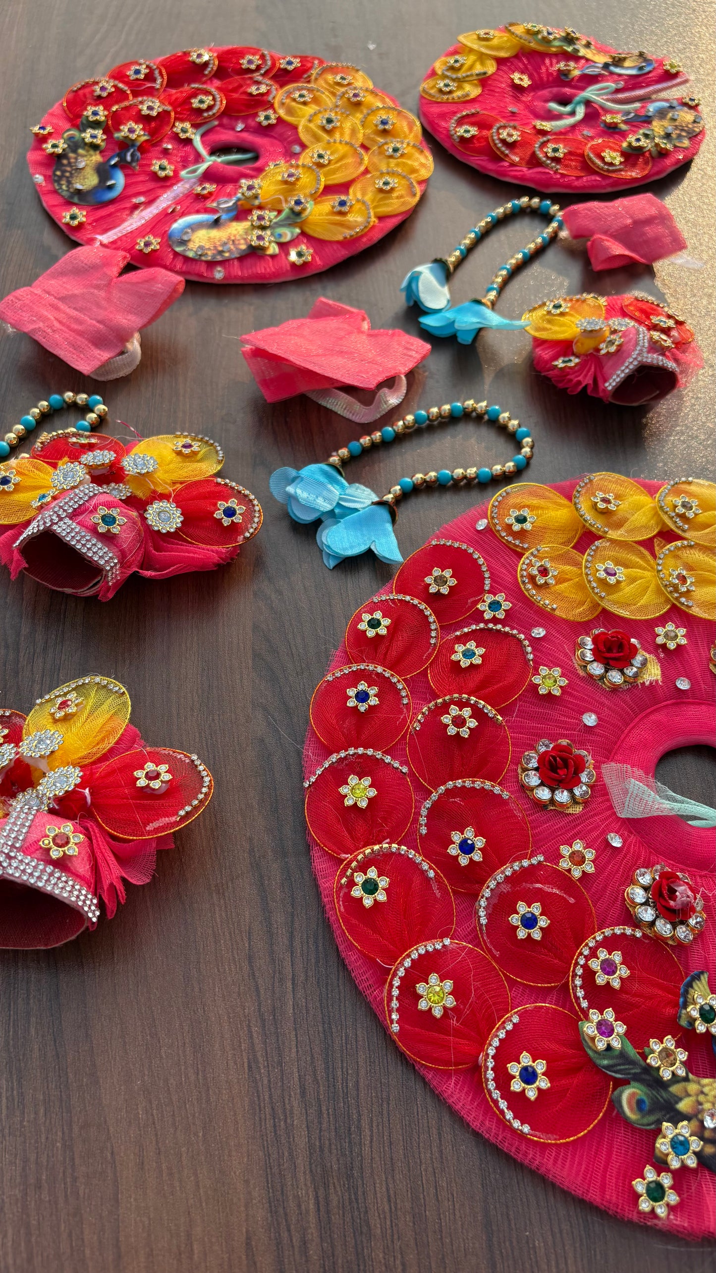Pink Designer Poshak with Pagdi Size 5