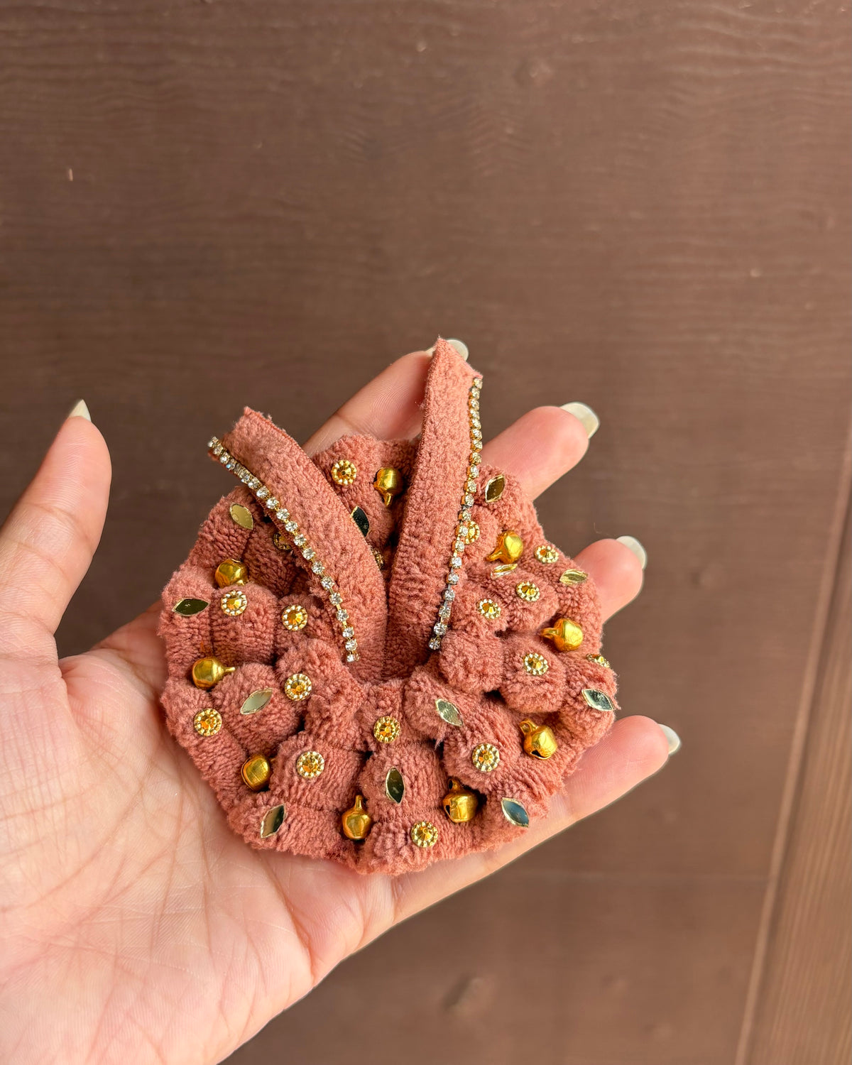 Caramel Brown Ghungroo Poshak 🧡 Handmade Laddu Gopal Dress | Size 00 & 0