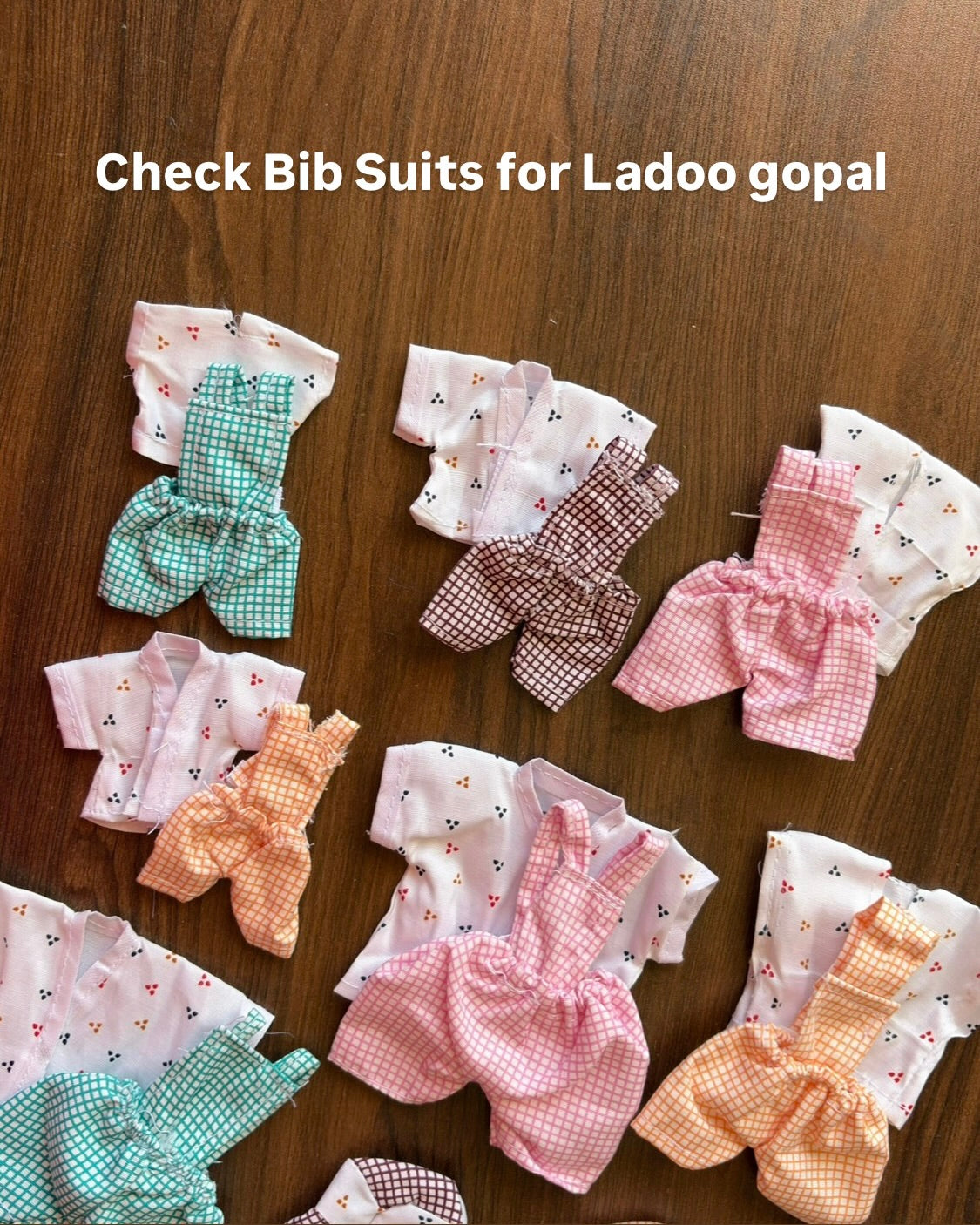 Check Bib Suits for Laddu gopal 👶🏻