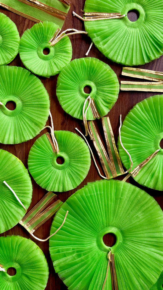 Forest Green frill Frock (Laddu gopal & Shree Radha Rani) 💚