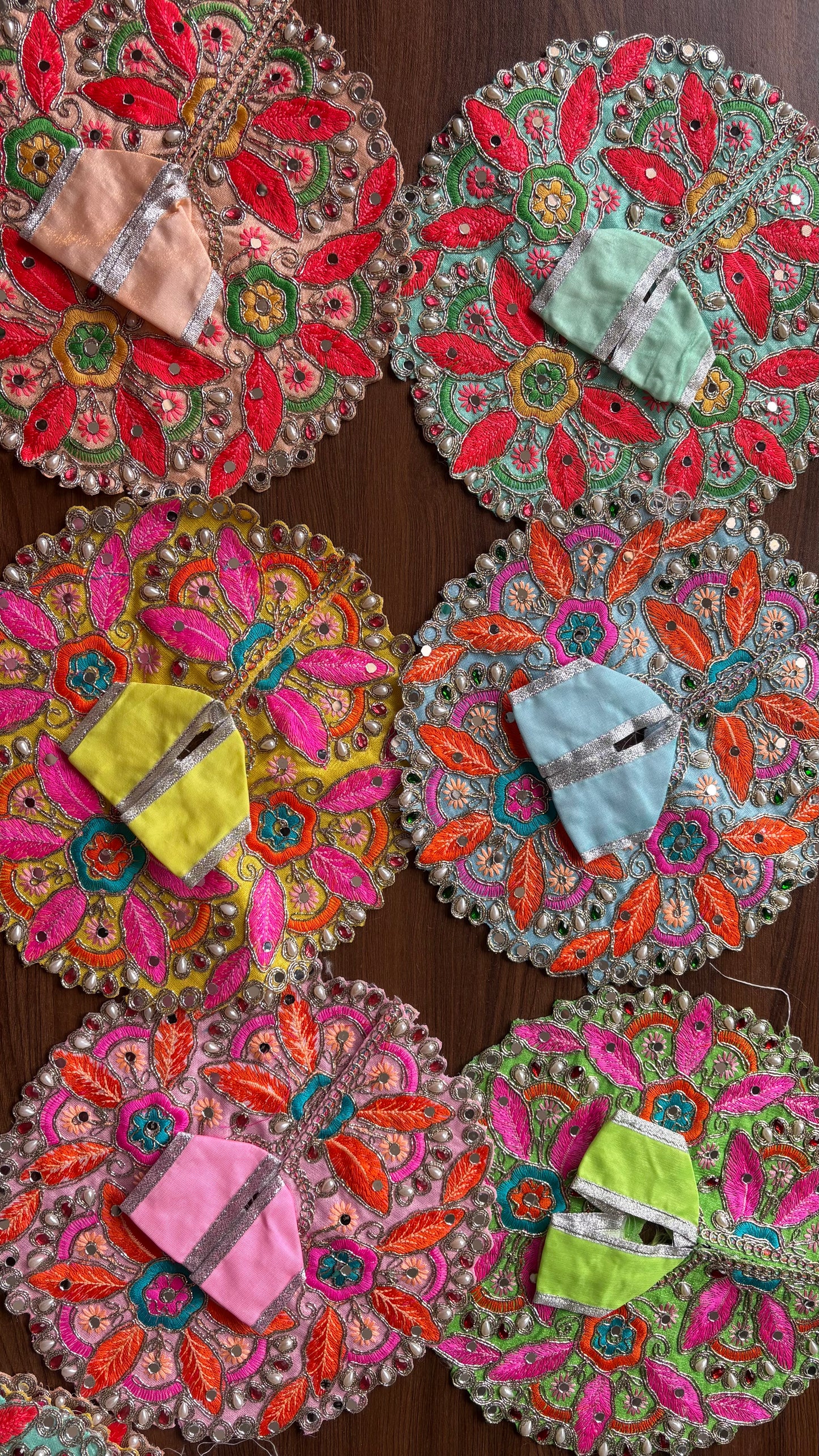 Heavy Thread Embroidery & Mirror work Frock Size 6