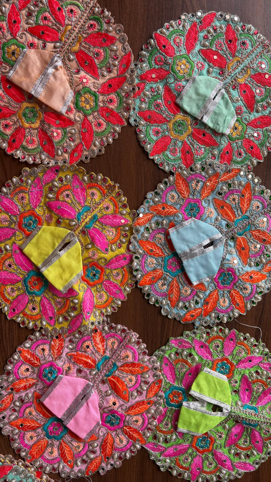 Heavy Thread Embroidery & Mirror work Frock Size 6