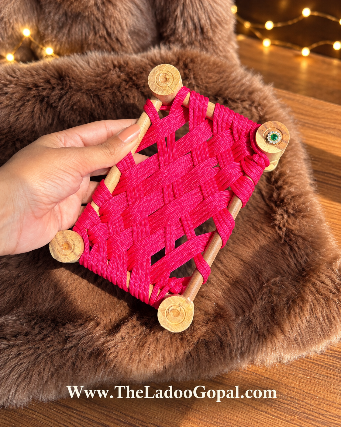 Charpai Pink 🩷 (Size 0,1,2) Wooden