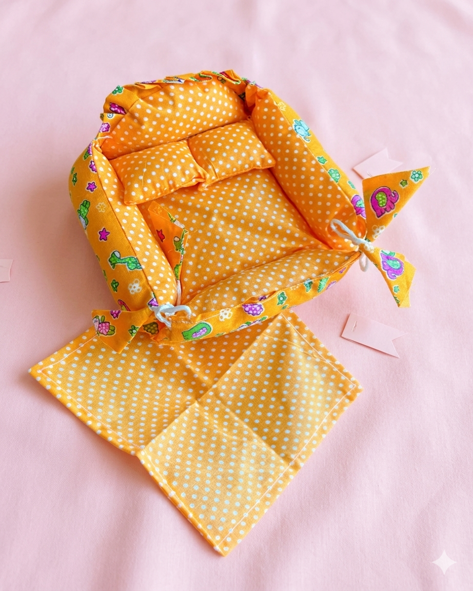 Fluffy Bistar for Laddu gopal & Radha Rani