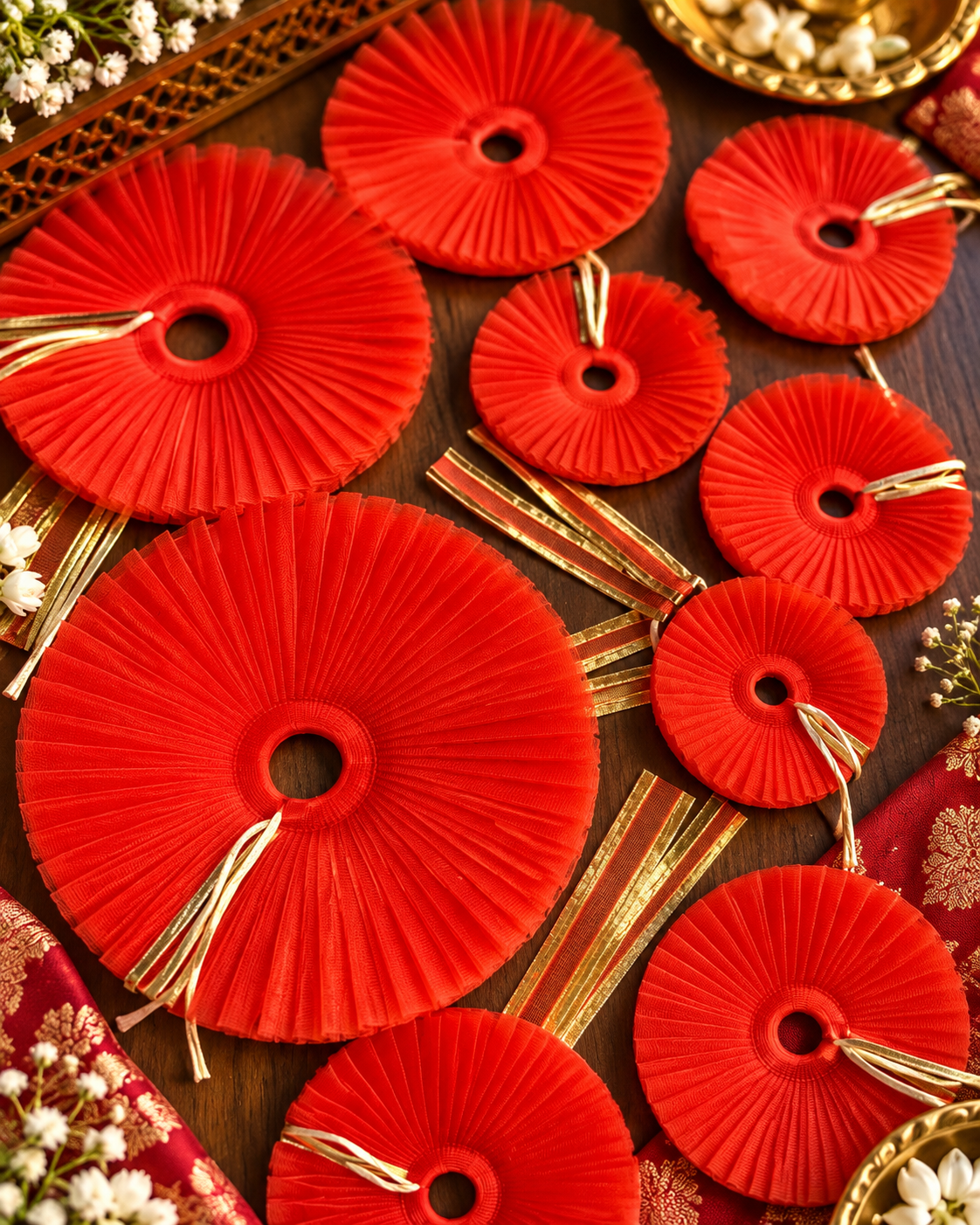 Orange frill Frock (Laddu gopal & Shree Radha Rani) 🧡 (Premium)