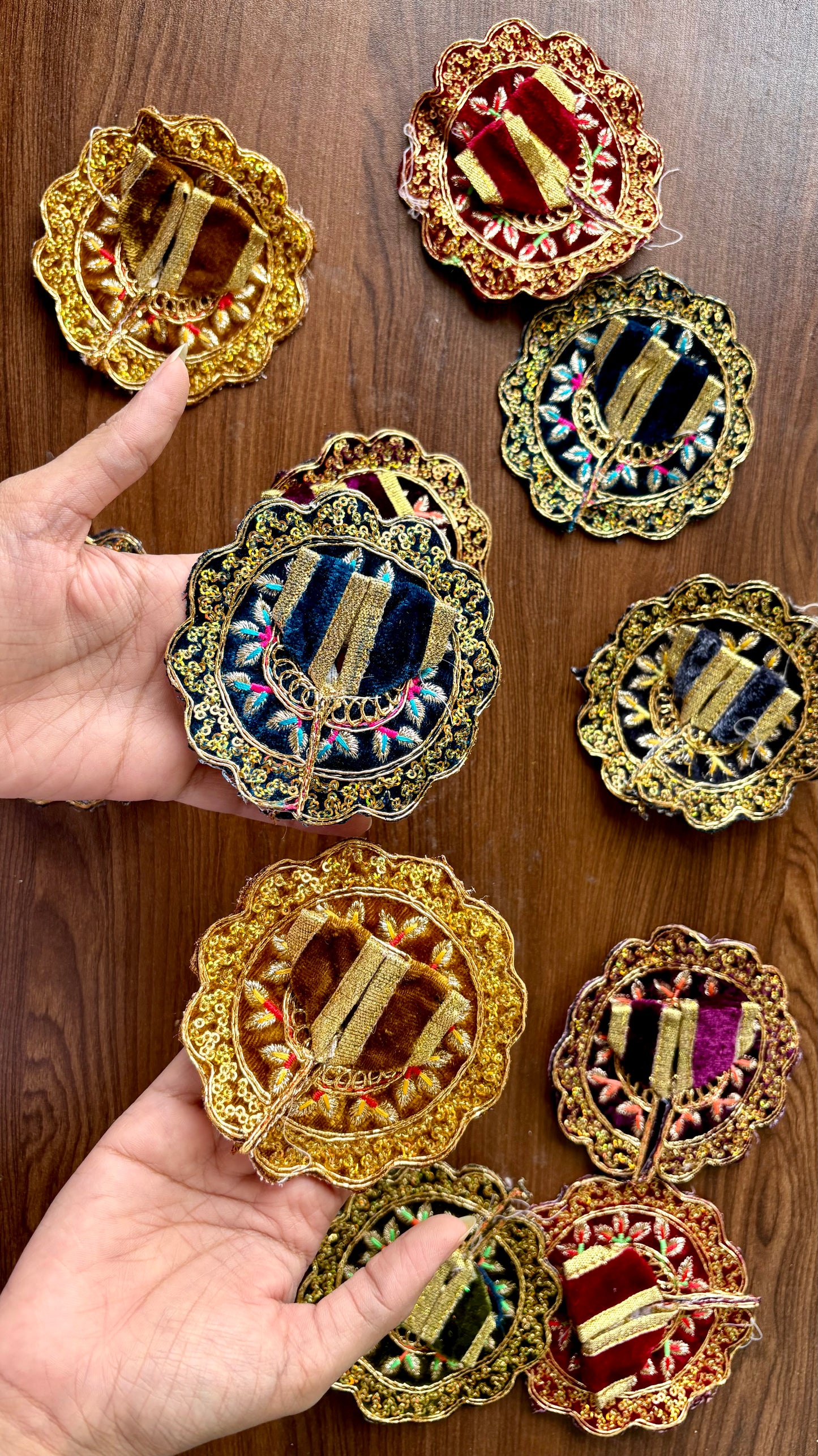 Velvet Embroidery Frock Size 6