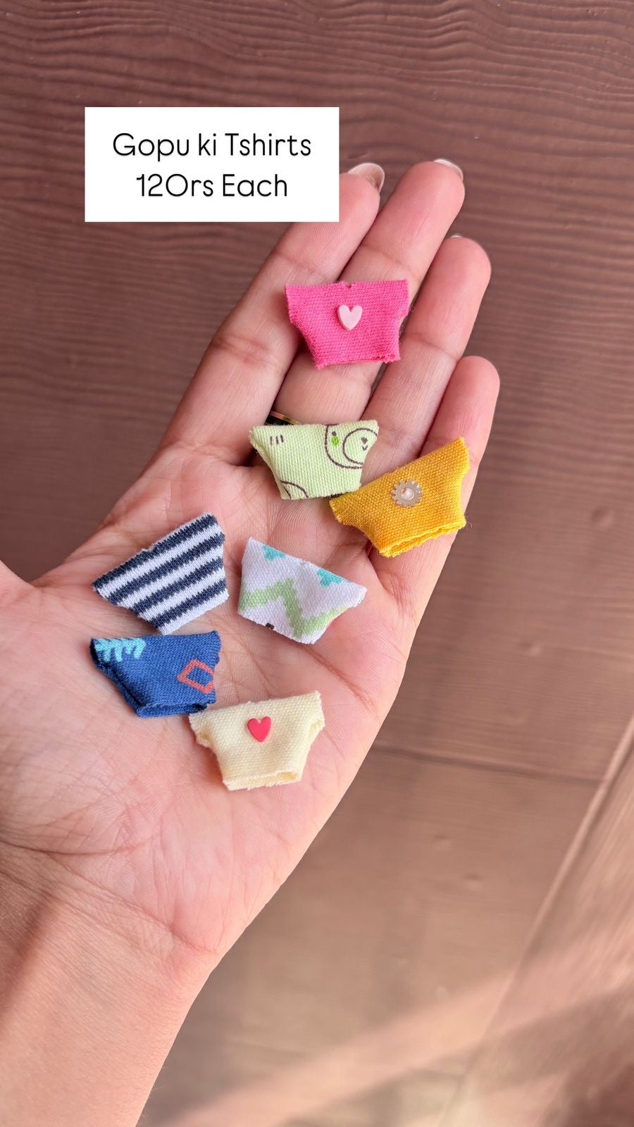 Gopu ki Tshirt 1 piece (handmade)