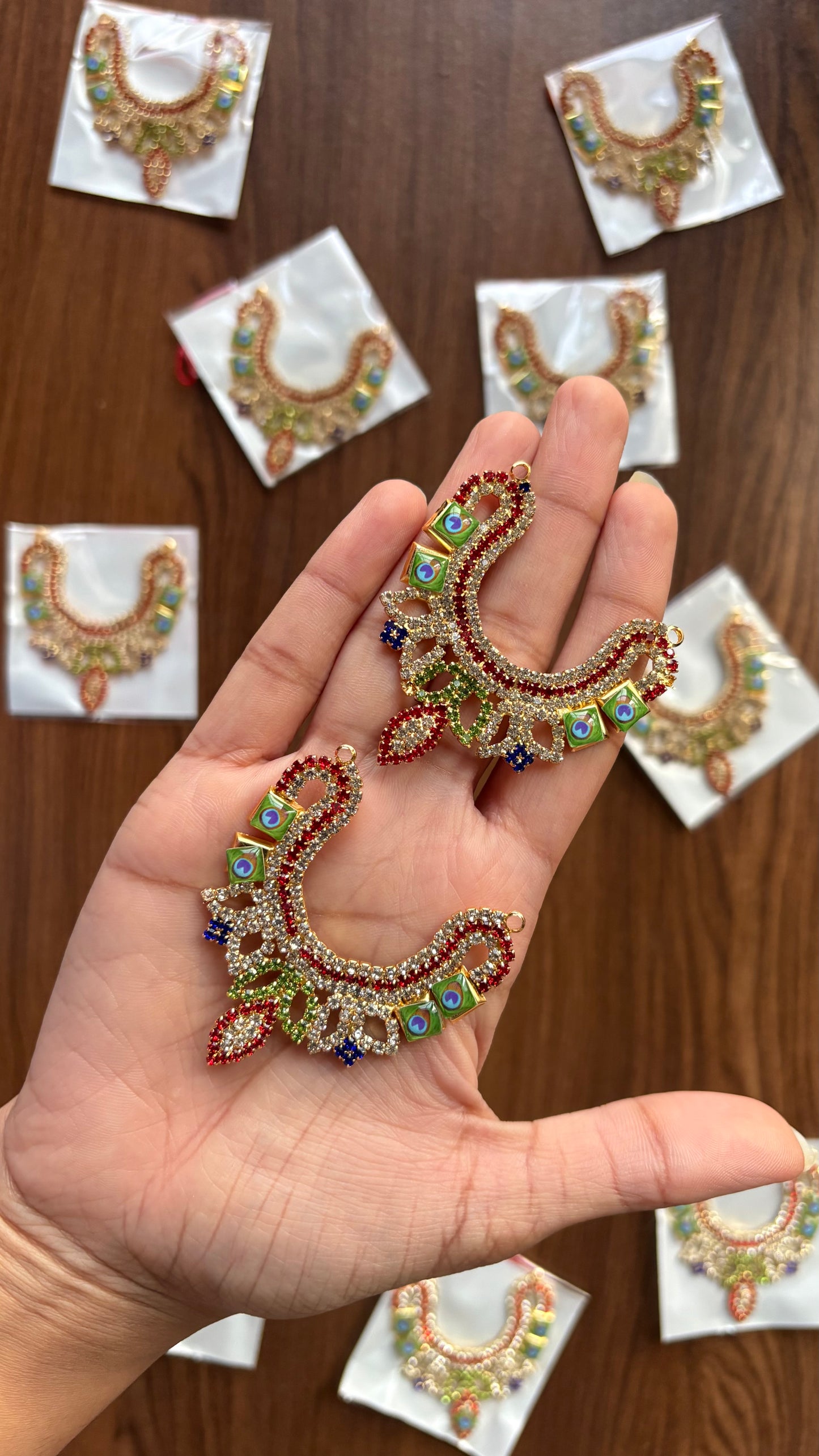 Peacock Mala (Size 5,6,7,8) D155