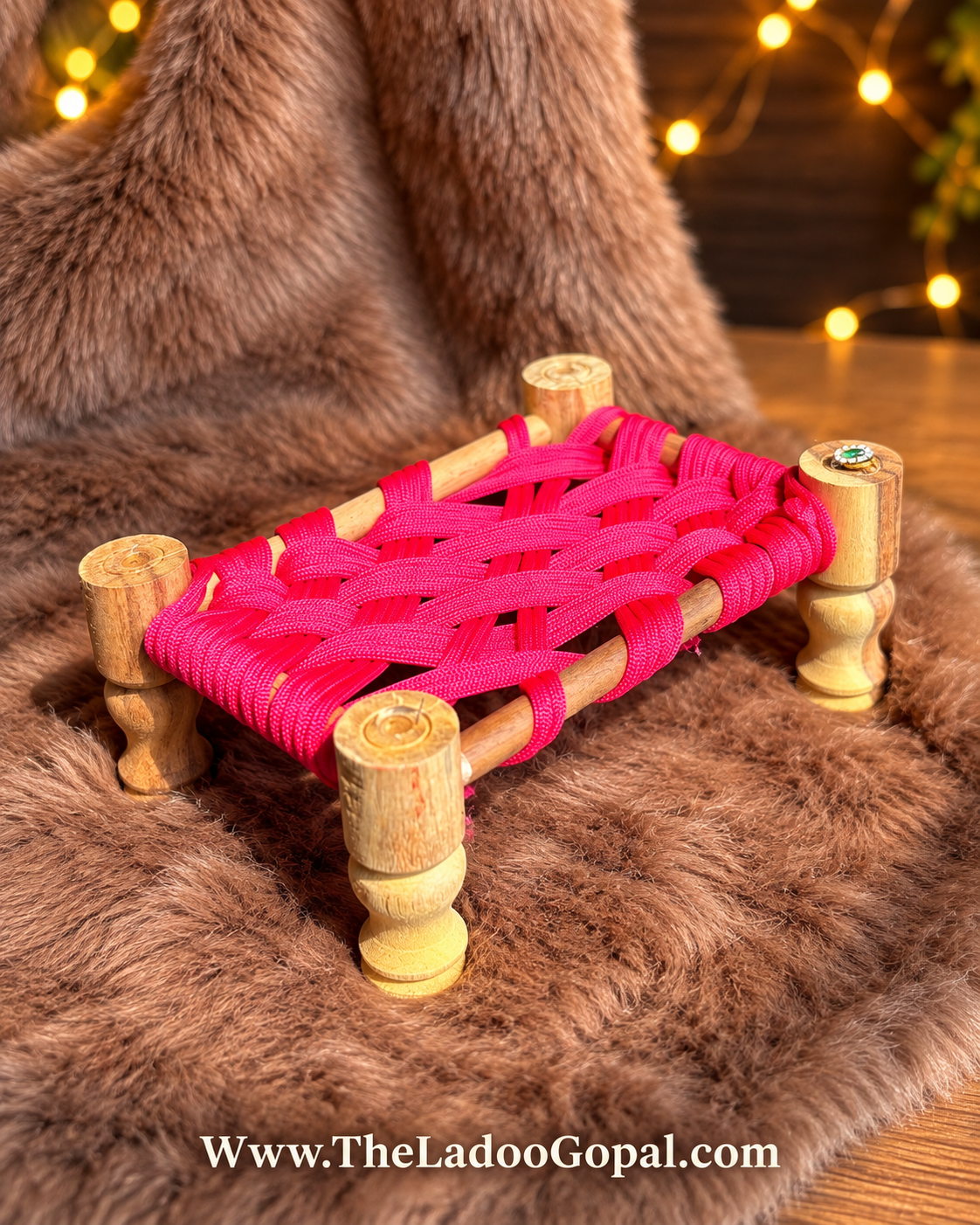 Charpai Pink 🩷 (Size 0,1,2) Wooden