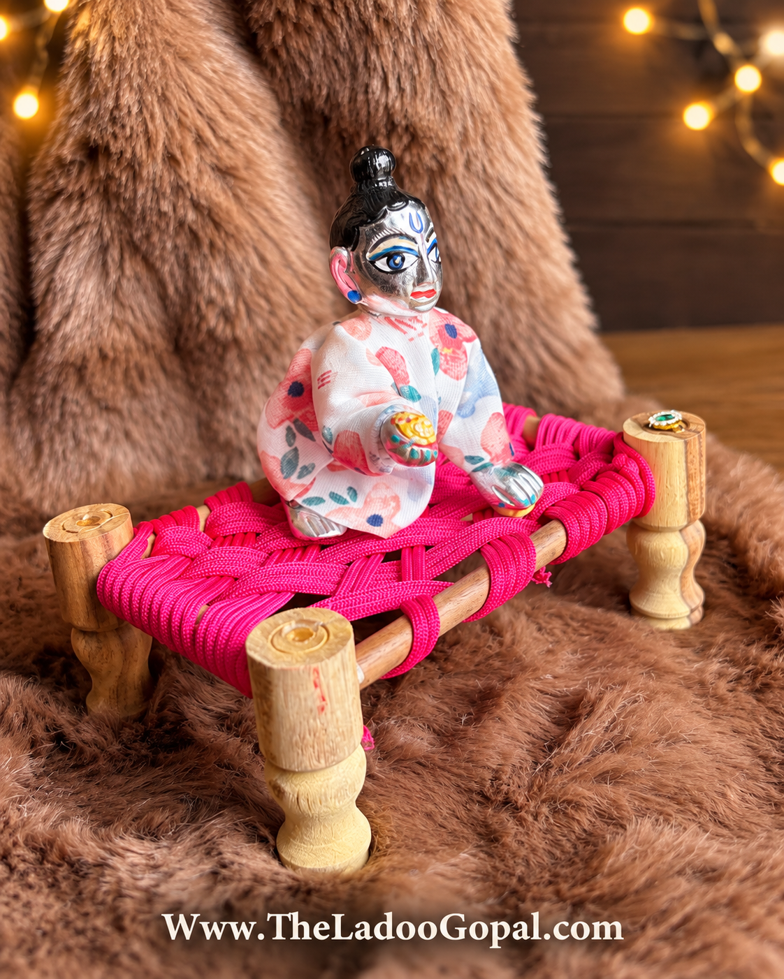 Charpai Pink 🩷 (Size 0,1,2) Wooden