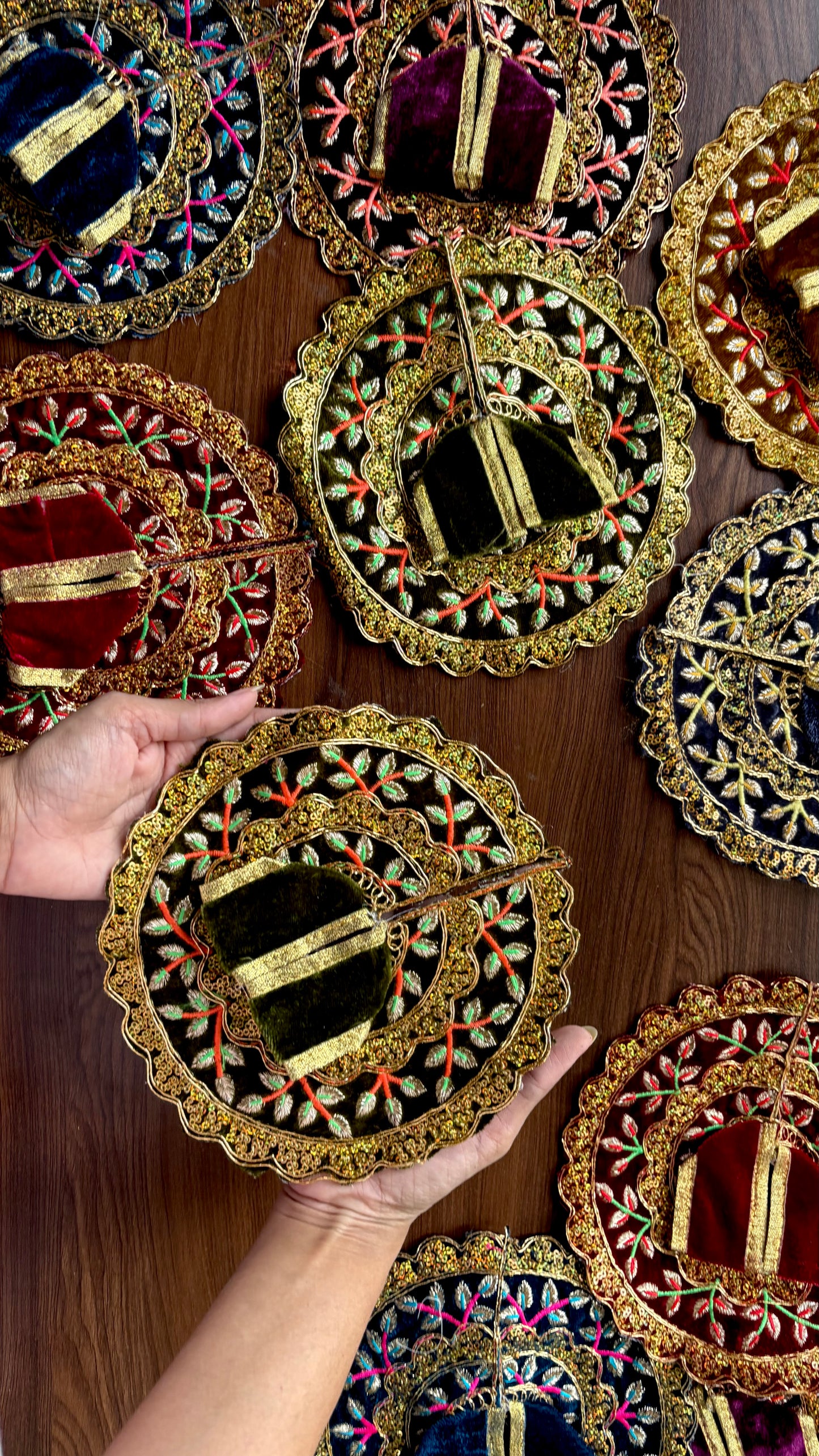 Velvet Embroidery Frock Size 6