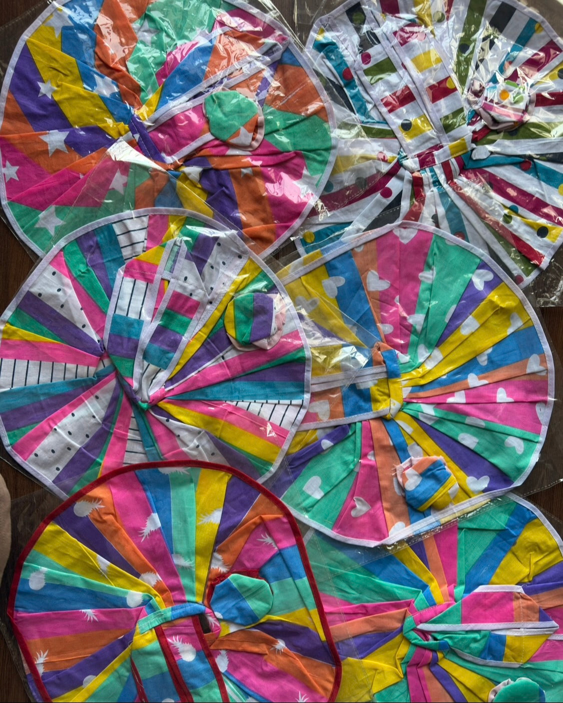Atrangi Rainbow Color Cotton Frocks