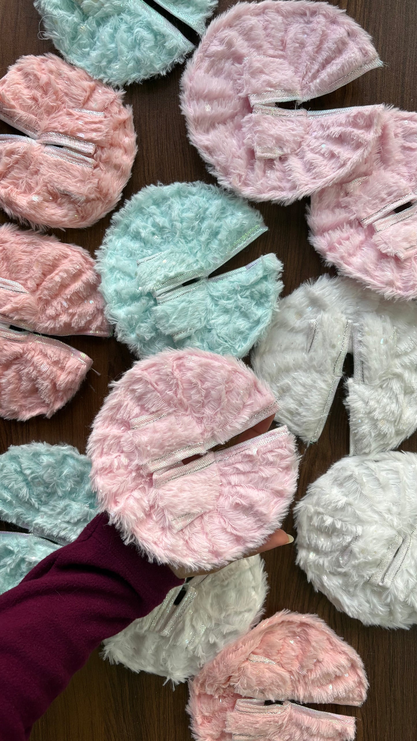 Shimmer Pastel Fur Frock for Ladoogopal Size 2