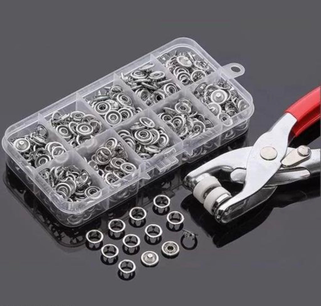 Snap Buttons, Pliers Press Tool Kit (C10)