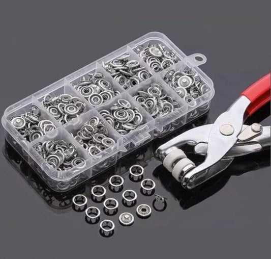 Snap Buttons, Pliers Press Tool Kit (C10)