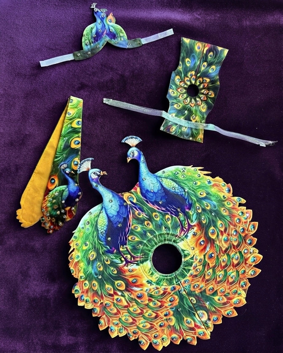 Mayur Peacock 3D Print Collection ( 4 pc Set)