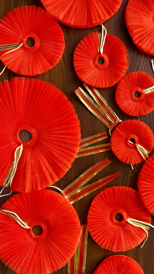 Orange frill Frock (Laddu gopal & Shree Radha Rani) 🧡