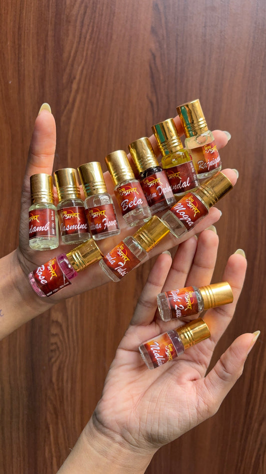 12 Bottles Ittar Combo (All Different Fragrances)