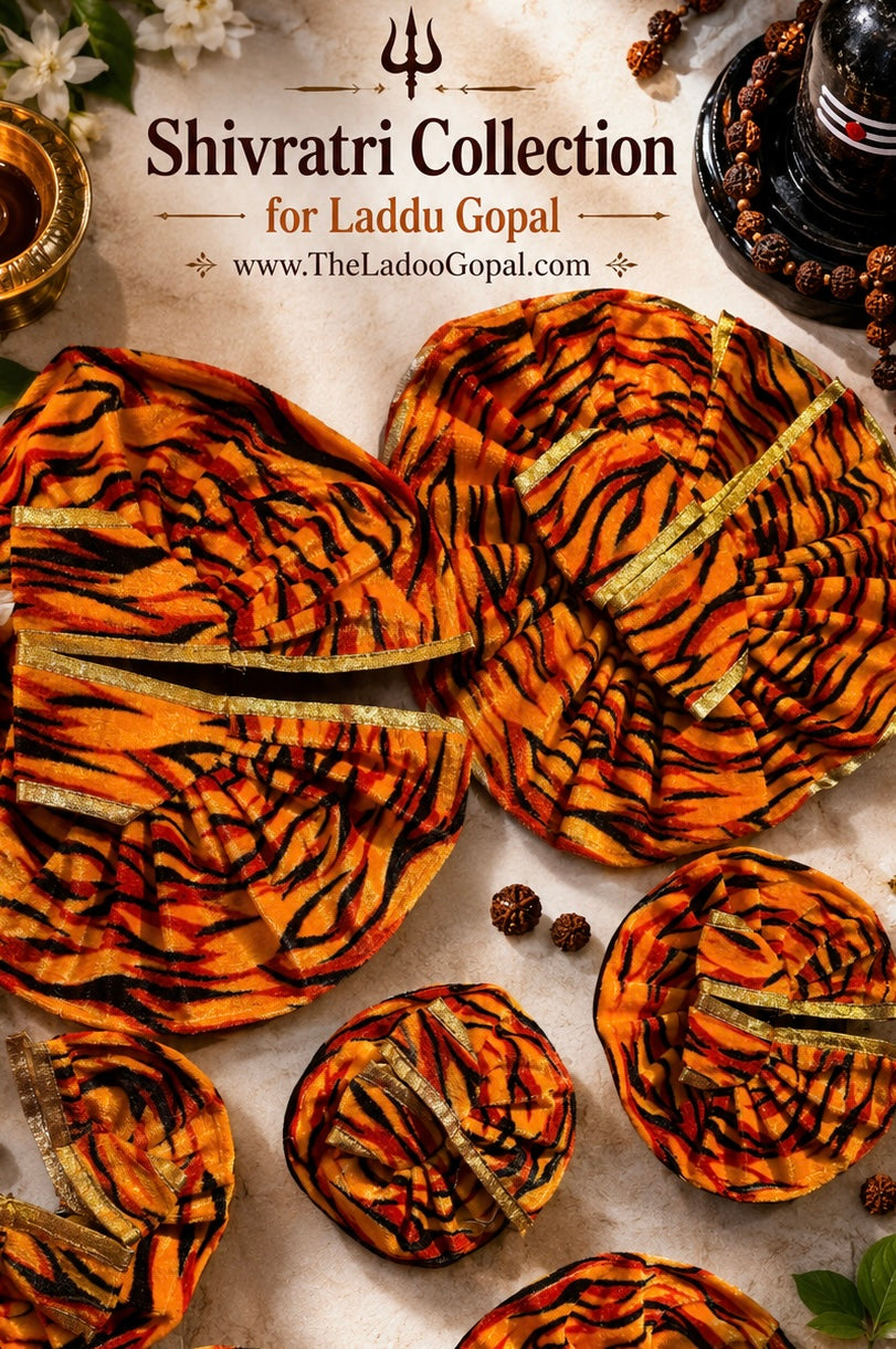 Laddu Gopal Shivratri Frock (Tiger Print)