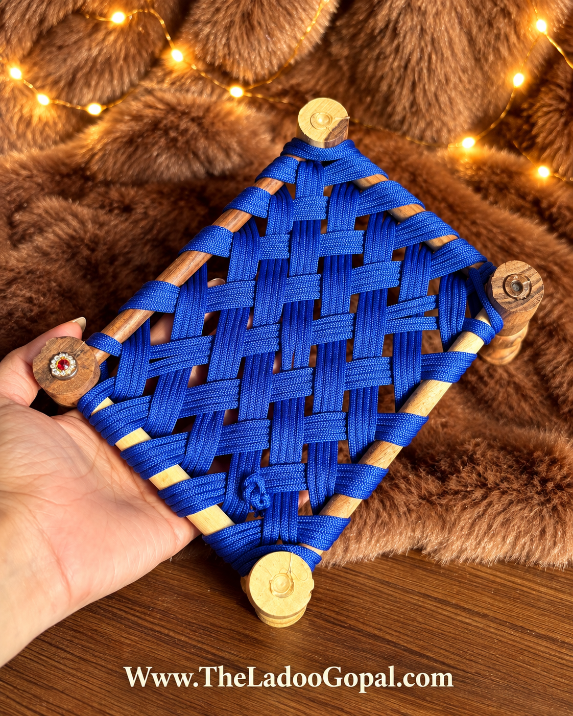 Charpai Royal Blue💙 (Size 3,4) Wooden