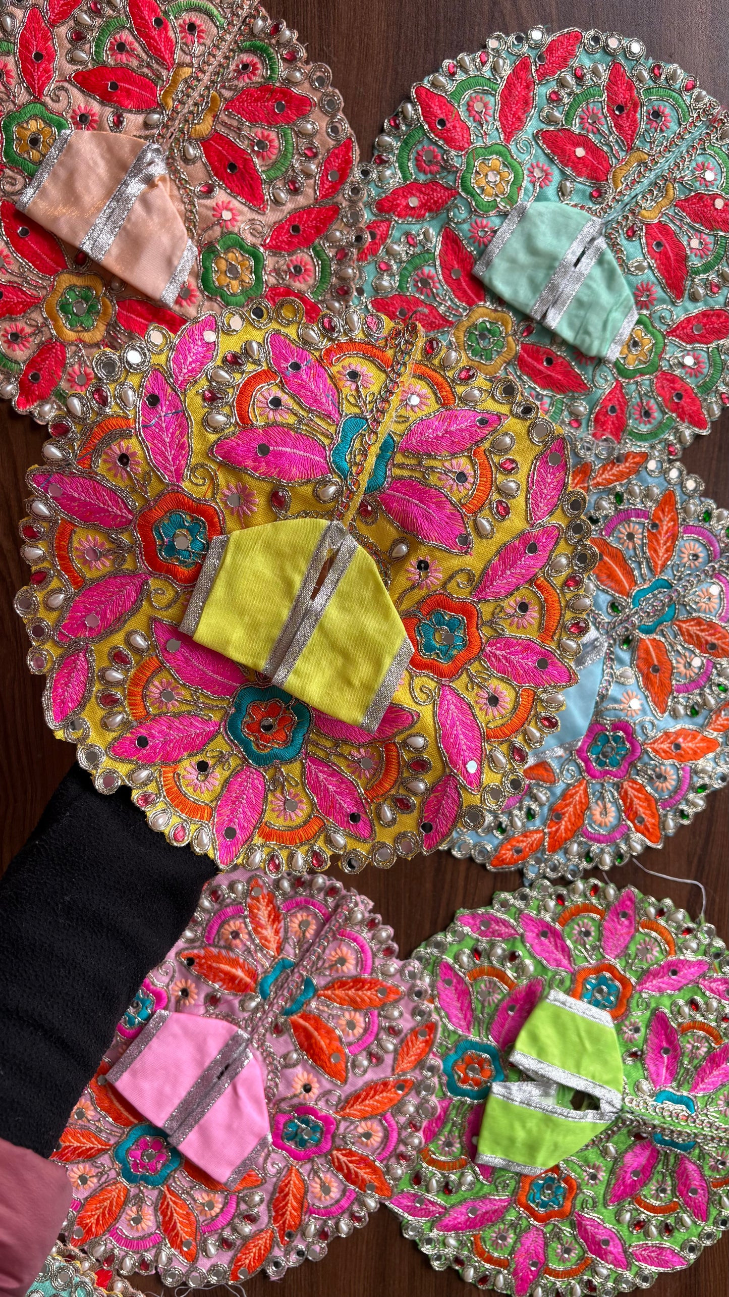 Heavy Thread Embroidery & Mirror work Frock Size 6