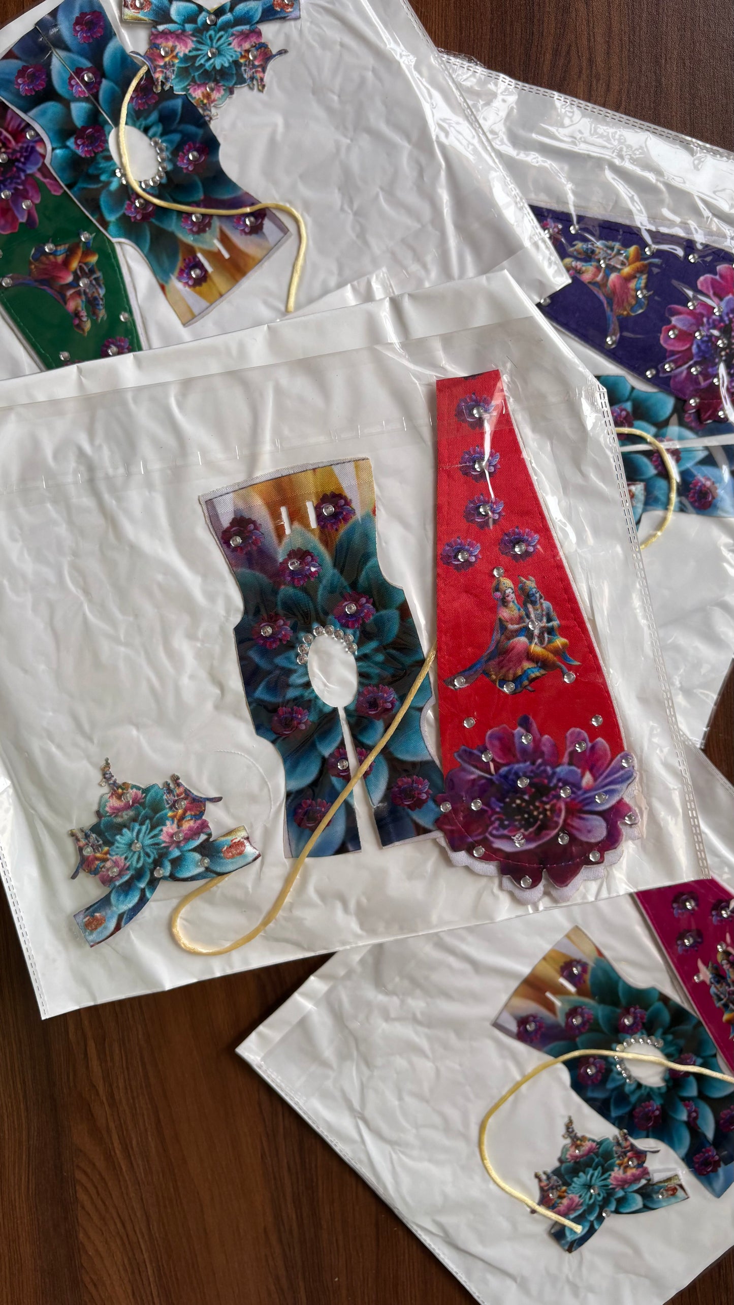 4Piece Peacock Frocks in 3D (Size 1,2)