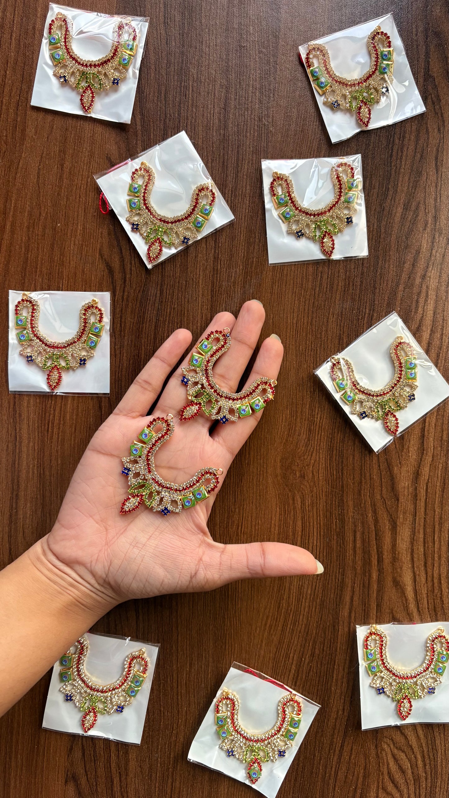 Peacock Mala (Size 5,6,7,8) D155