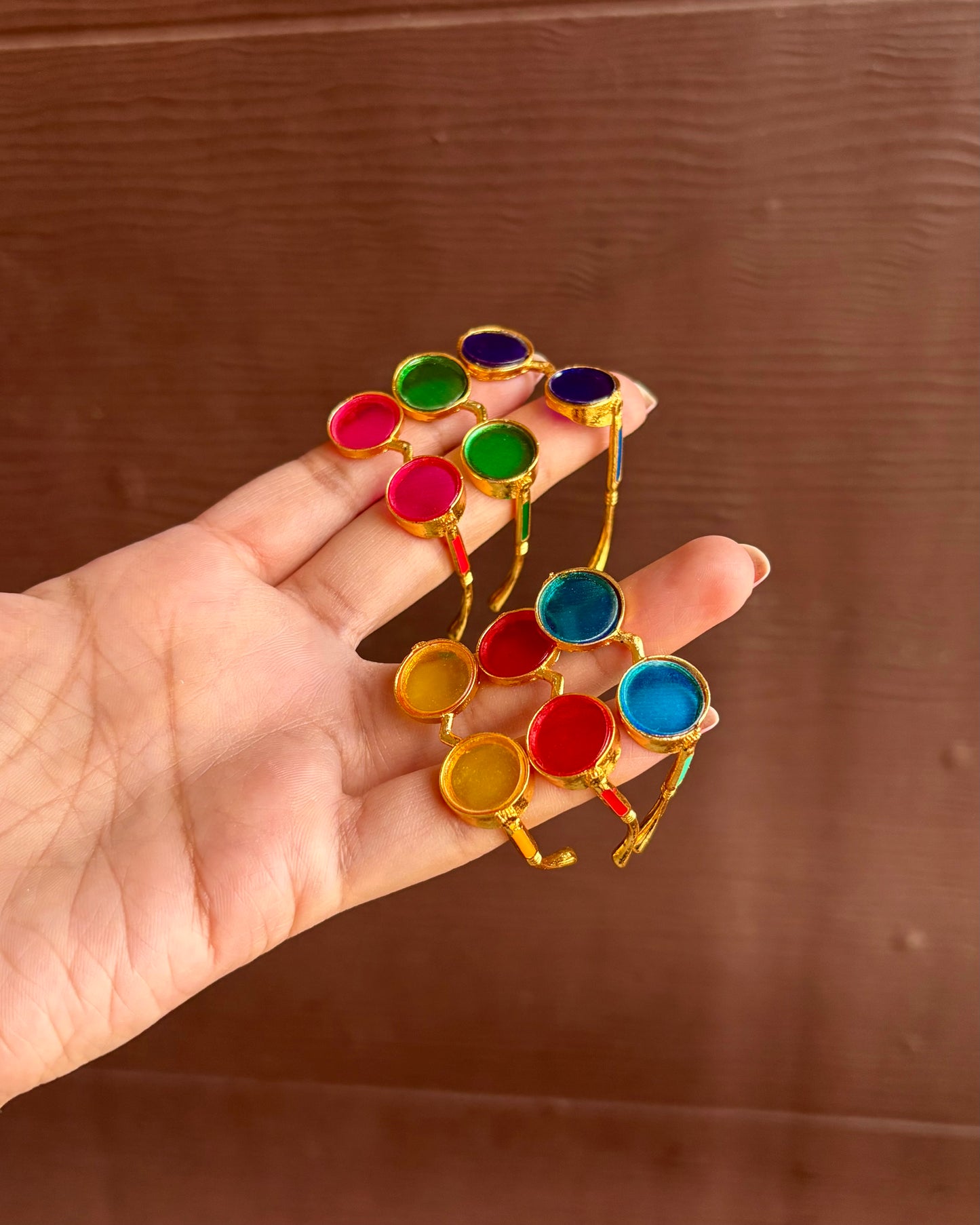 Round Colorful Sun glasses Big (Size 6,7) S7, S8