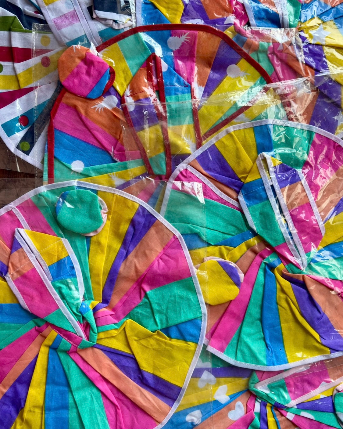 Atrangi Rainbow Color Cotton Frocks