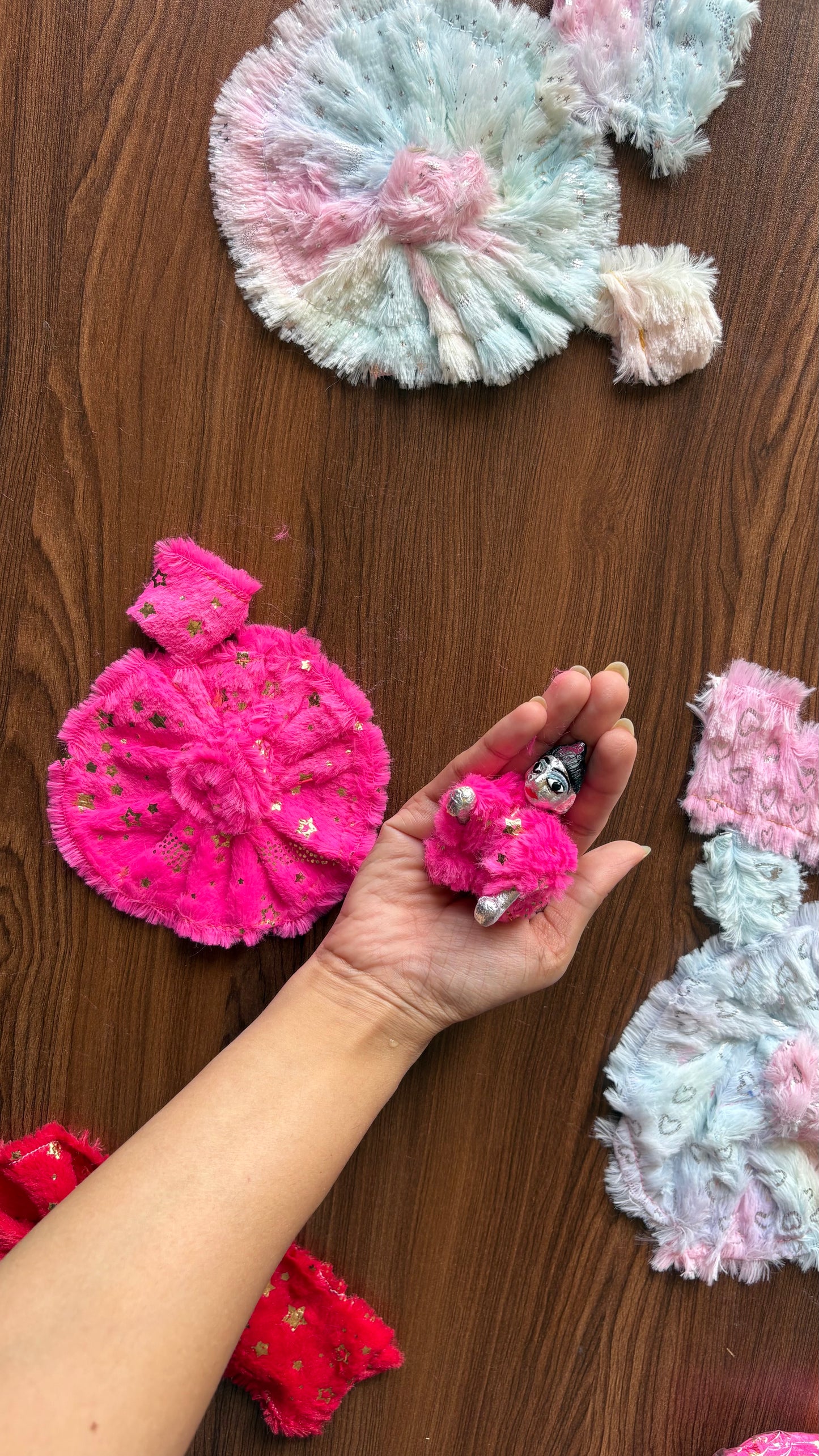 Foiled Fur Frock (Size 6)