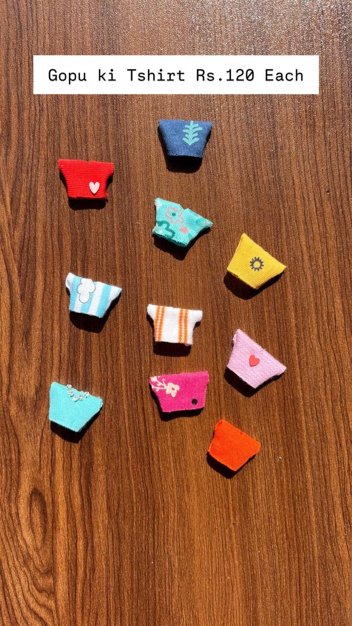 Gopu ki Tshirt 1 piece (handmade)