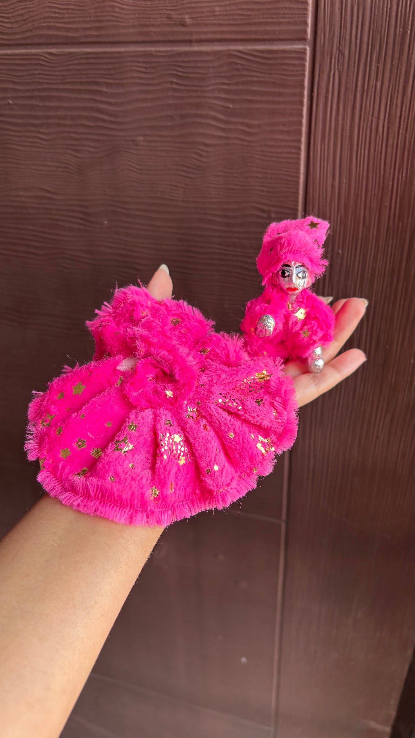 Foiled Fur Frock (Size 6)