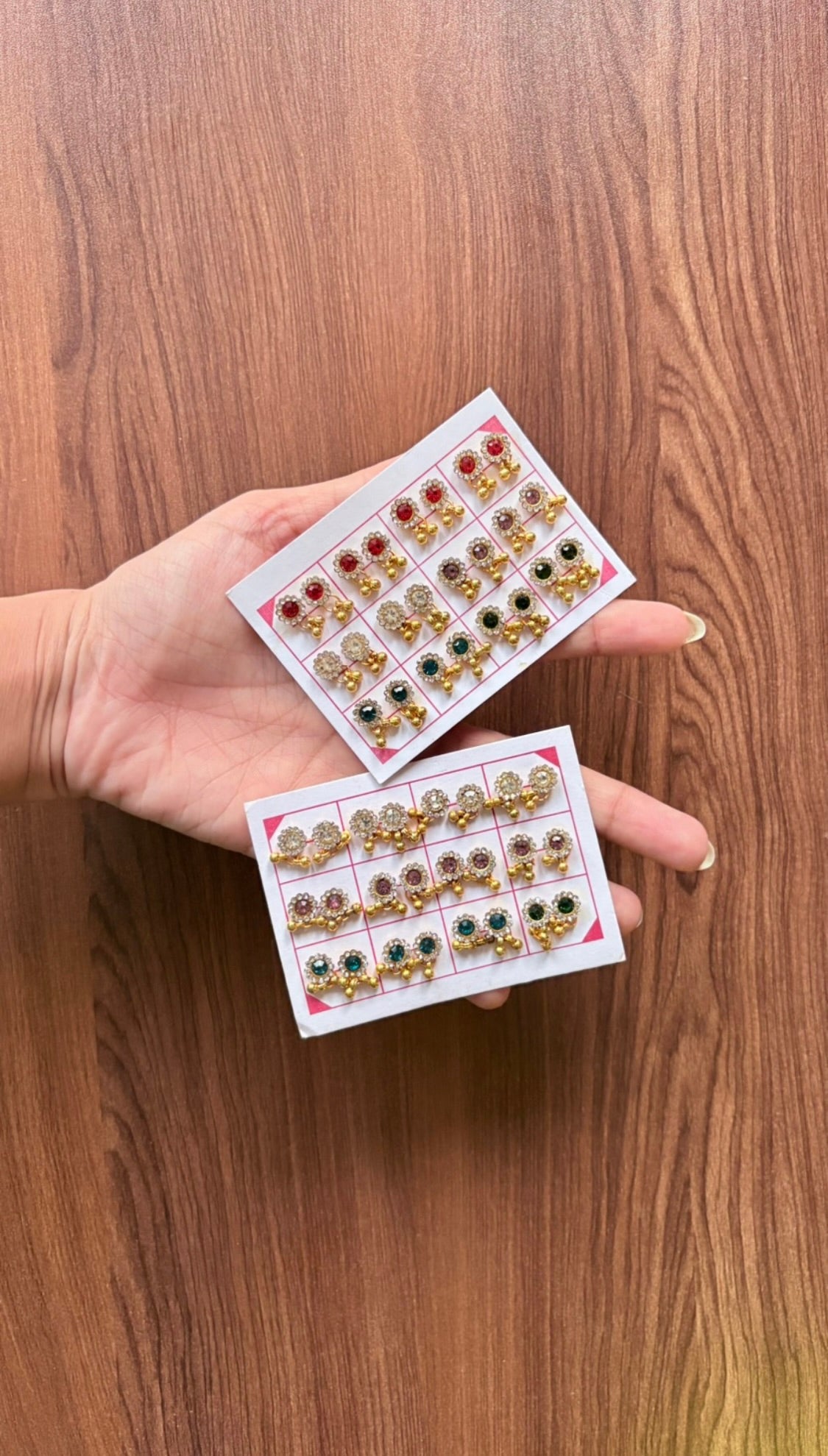 Floral Paste Earrings 1 pair