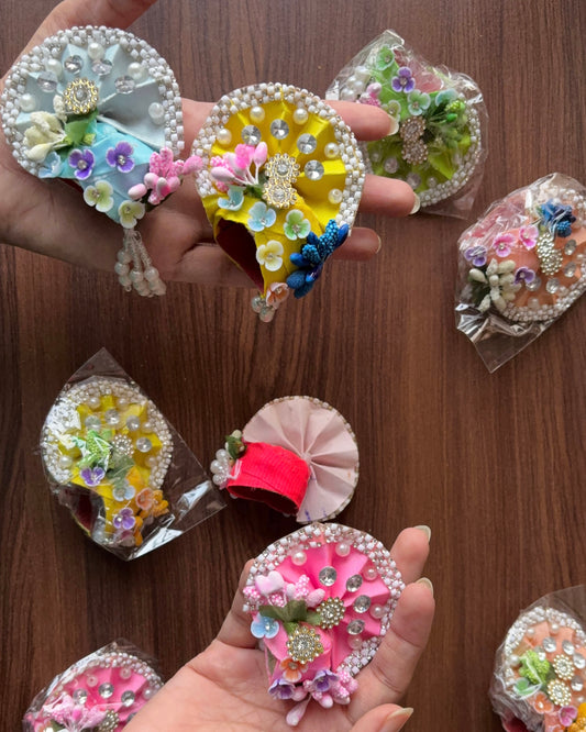 Floral Pagdi (Heavy Design)  for Laddu gopal Size 2 🌷