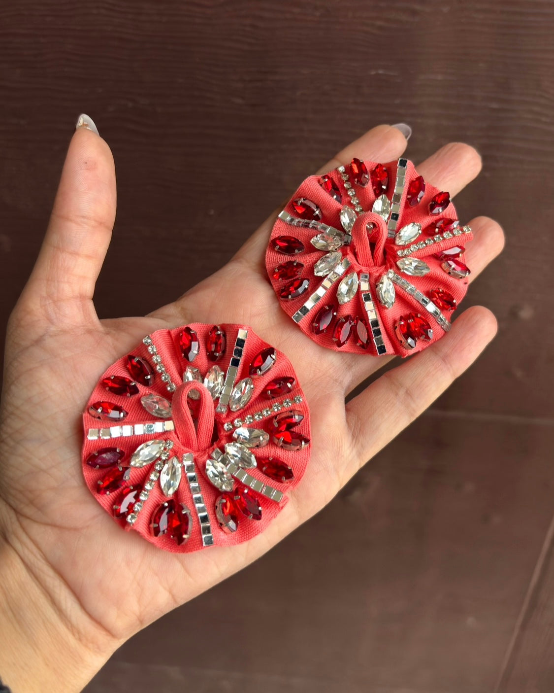 Ruby Red Mirror Frock for Gopu ❤️