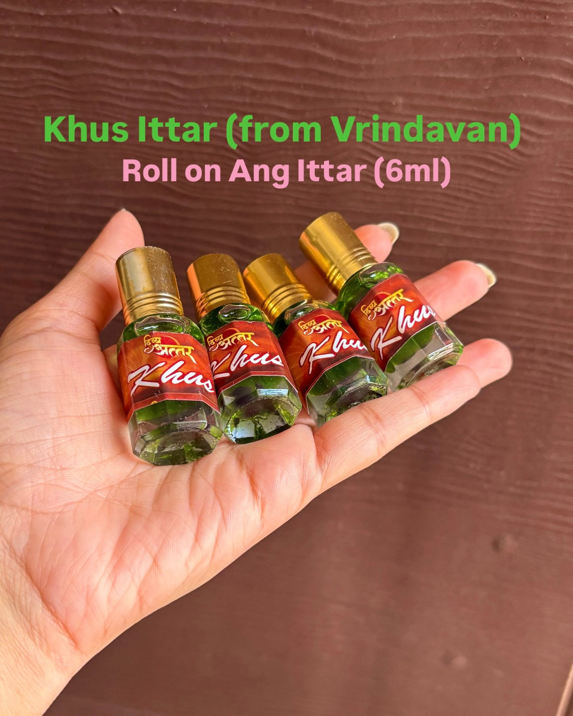 KHUS Ittar Roll-on (Ang Ittar) (from Vrindavan) 6ml